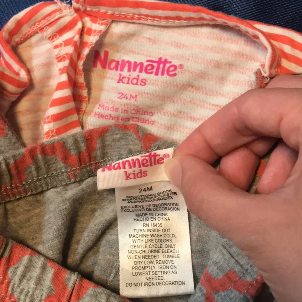 🦊Like New! Girls Orange/Gray Fox Outfit - Picture 4 of 4